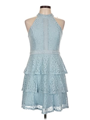 Aqua Cocktail Dress (view 1)