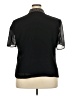 Unbranded 100% Polyester Black Short Sleeve Blouse Size 18W - photo 2
