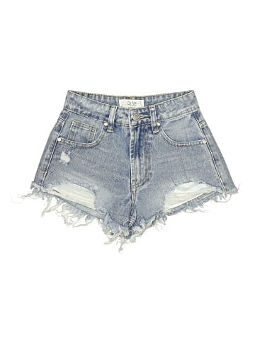 rise Denim Shorts (view 1)