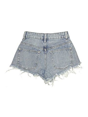 rise Denim Shorts (view 2)