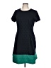 Elle Color Block Teal Casual Dress Size L - photo 1