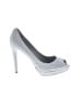 Coach 100% Leather Gray Heels Size 8 - photo 1