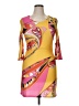 White Mark Graphic Yellow Cocktail Dress Size XL - photo 1