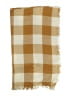 Madewell 100% Acrylic Plaid Tan Gold Scarf One size - photo 2
