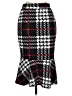 Unbranded 100% Polyester Argyle Black Formal Skirt Size L - photo 2