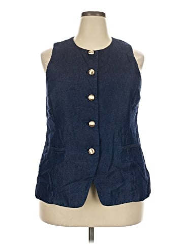 Nine West Sleeveless Button-Down Shirt (view 1)