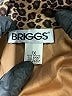 Briggs Animal Print Brown Long Sleeve Blouse Size 1X - photo 7