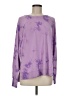 JoyLab Tie-dye Purple Pullover Sweater Size M - photo 1