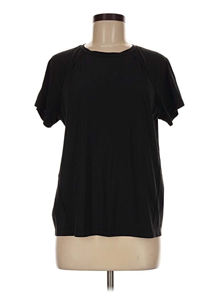 Pre-owned Athleta Short Sleeve T-shirt In Black