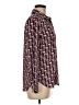 UNTUCKit 100% Polyester Print Burgundy Long Sleeve Blouse Size 8 - photo 4