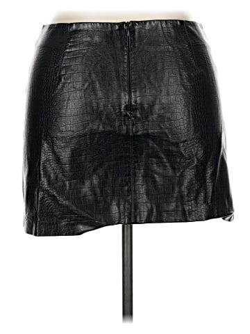 MNG Faux Leather Skirt (view 2)