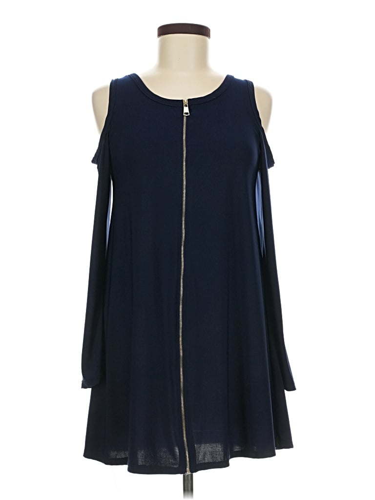 Pre-owned Pinc Sleeveless Top Blue Cold Shoulder Neckline Tops