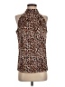 Unbranded Animal Print Brown Sleeveless Blouse Size S - photo 1
