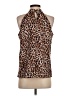 Unbranded Animal Print Brown Sleeveless Blouse Size S - photo 2