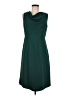 Talbots 100% Polyester Solid Green Casual Dress Size 6 - photo 1