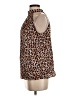 Unbranded Animal Print Brown Sleeveless Blouse Size S - photo 5