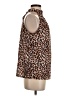 Unbranded Animal Print Brown Sleeveless Blouse Size S - photo 4