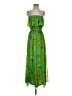 Old Navy 100% Polyester Tropical Green Casual Dress Size S - photo 1