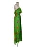 Old Navy 100% Polyester Tropical Green Casual Dress Size S - photo 4
