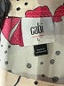 CAbi 100% Polyester Hearts Pink Short Sleeve Blouse Size L - photo 7