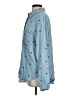 Náti Hearts Blue Long Sleeve Button-Down Shirt Size S - photo 5