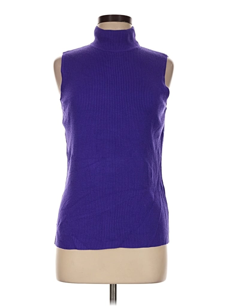 Pre-owned Dana Buchman Sweater Vest In Purple