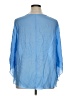 Spense Solid Blue 3/4 Sleeve Blouse Size 1X - photo 2