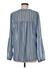 Alythea Stripes Blue Long Sleeve Blouse Size M - photo 2