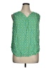 Rose & Thyme 100% Rayon Print Green Tank Top Size 1X - photo 1