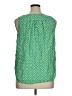 Rose & Thyme 100% Rayon Print Green Tank Top Size 1X - photo 2
