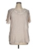 Spense Tan Short Sleeve Blouse Size 1X - photo 1