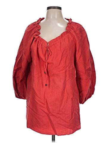 Ann Mashburn 3/4 Sleeve Silk Top (view 1)