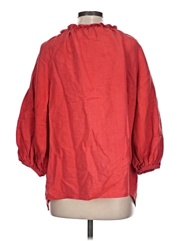 Ann Mashburn 3/4 Sleeve Silk Top (view 2)