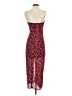Likely 100% Polyester Paisley Burgundy Cocktail Dress Size 4 - photo 2