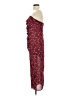 Likely 100% Polyester Paisley Burgundy Cocktail Dress Size 4 - photo 5