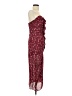 Likely 100% Polyester Paisley Burgundy Cocktail Dress Size 4 - photo 4
