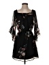 PaperDoll 100% Polyester Floral Black Cocktail Dress Size S - photo 1
