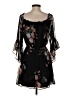 PaperDoll 100% Polyester Floral Black Cocktail Dress Size S - photo 2