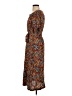 Faherty Paisley Brown Casual Dress Size XS - photo 5