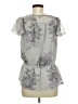 Apt. 9 Gray Short Sleeve Blouse Size M - photo 2