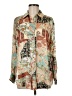Zara Paisley Ivory Long Sleeve Blouse Size M - photo 1