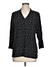 Chico's Polka Dots Black 3/4 Sleeve Blouse Size Lg (2) - photo 1