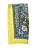 Worth 100% Silk Paisley Yellow Blue Silk Scarf Size P (petite) - photo 2