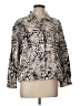 Chico's 100% Cotton Animal Print Gold Jacket Size Lg (2) - photo 1