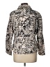 Chico's 100% Cotton Animal Print Gold Jacket Size Lg (2) - photo 2