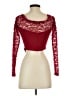 Akira Burgundy Long Sleeve Top Size S - photo 2