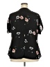 Beacon 100% Polyester Black Short Sleeve Blouse Size XXL - photo 2
