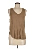 Double Zero Brown Sleeveless T-Shirt Size M - photo 1