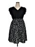 BLOOMCHIC 100% Polyester Polka Dots Black Casual Dress Size 14/16 - photo 1