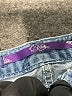 C Pink Blue Denim Shorts Size 5 - photo 3